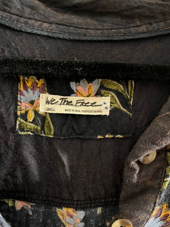 Free People We The Free Summer of Surf Pullover Button Henley Top - Picture 4 of 15